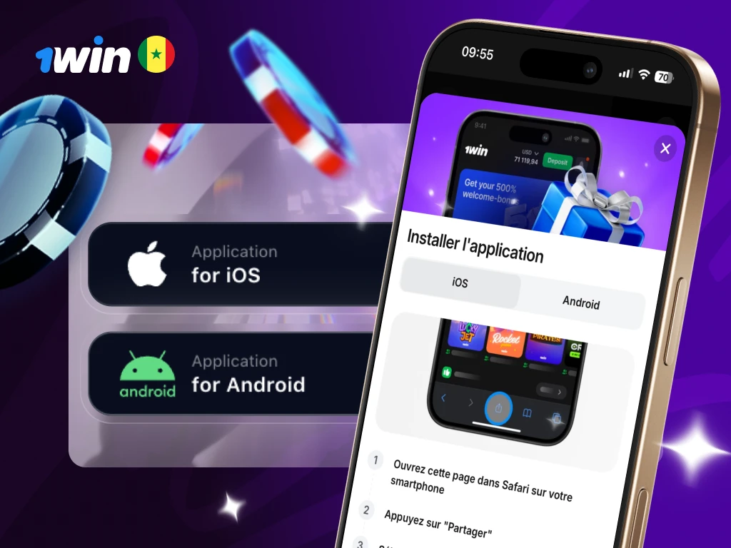 1Win Sénégal : Télécharger l'APK Android et iOS de l'Application Mobile